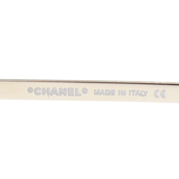 Chanel CC Sunglasses Rectangle Rimless Tinted Clear Crystal Diamante CC Logo - Picture 4 of 7